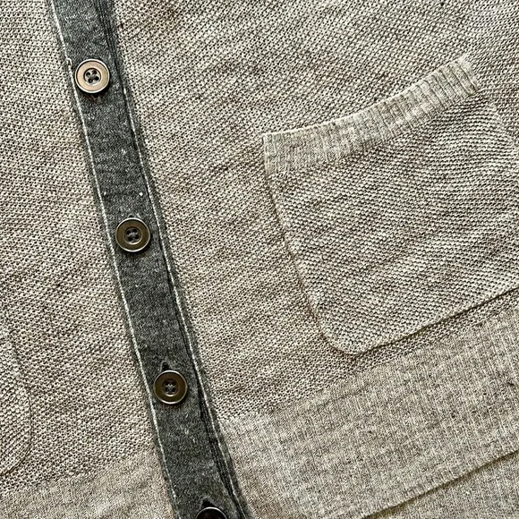 NWOT Madewell Sandstiched %100 Linen Cardigan Size Medium - Picture 4 of 11